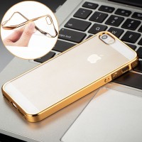 Capa em Silicone com Bumper Espelhado para iPhone